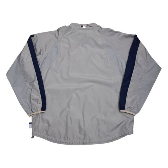 BOSTON RED SOX MLB Baseball Majestic Cool  Bomber Windbreaker Jacket Mens 2XL - Picture 3 of 7